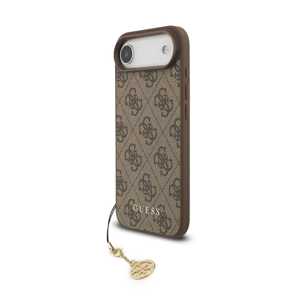 Guess 4G Charm Back Case for iPhone 17 Air Tone on Tone Brown