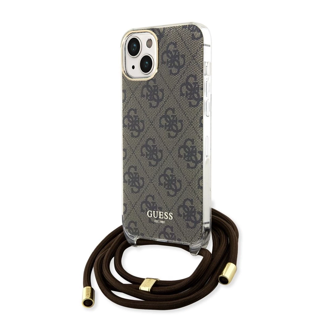 Guess tok + crossbody strap Barna Apple Iphone 15 készülékhez GUHCP15SHC4SEW