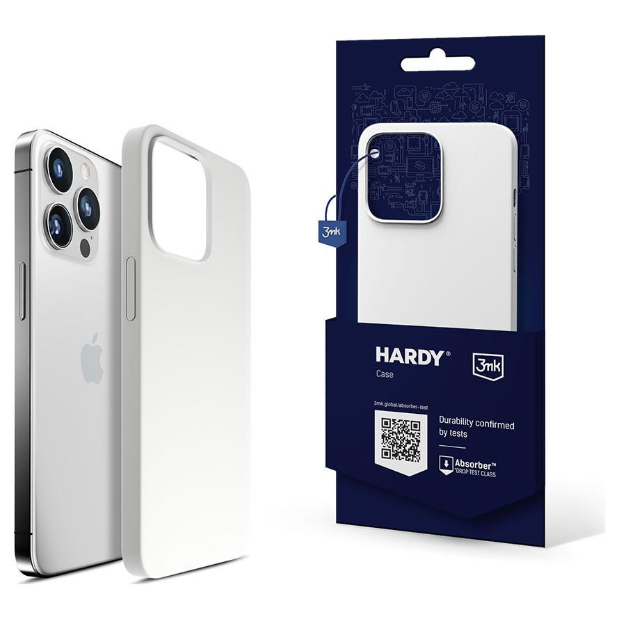 Case phone 3MK, for iPhone 15 Pro Max, white (5903108527439)